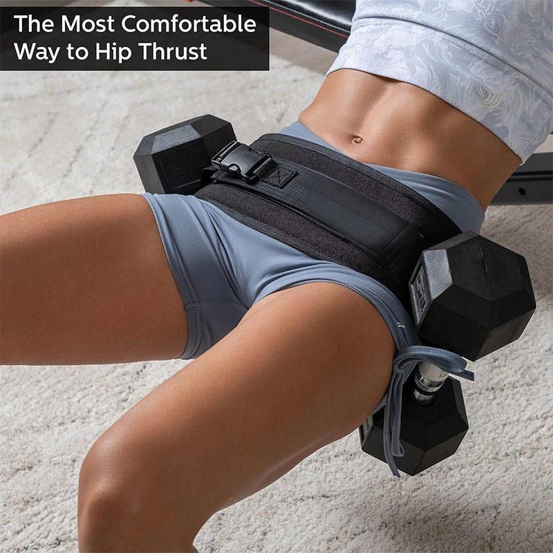 Adjustable Hip Thrust Belt Glute Trainer for Dumbbells Home Gym Workout