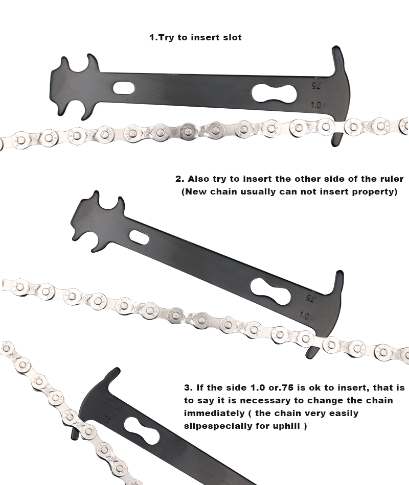 Bicycle Chain Repair Tool Kit with Chain Wear Checker and Link Plier