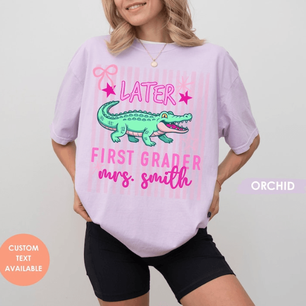 Comfort Colors Custom Grade Level Last Day of School Shirt | Personalized Teacher Appreciation Tee