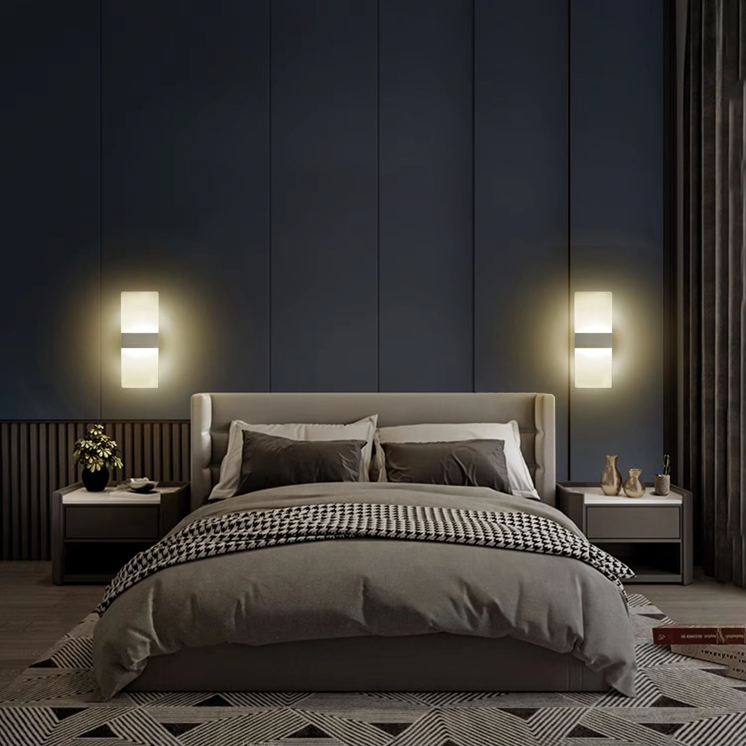 Modern Minimalist LED Wall Sconce Light for Bedroom and Living Room