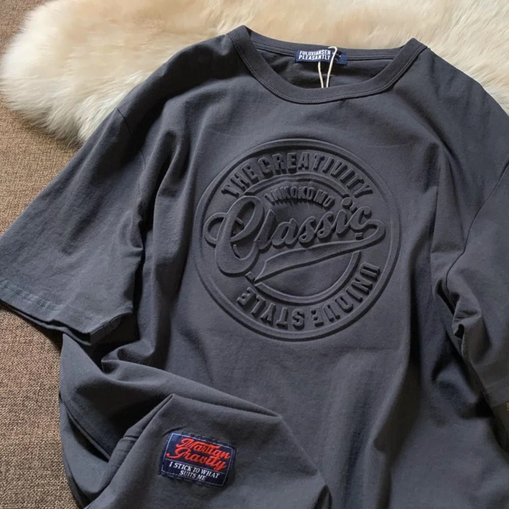 Vintage 3D Print Steel Seal Short Sleeve T Shirt