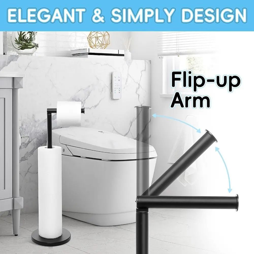 Stainless Steel Freestanding Toilet Paper Holder