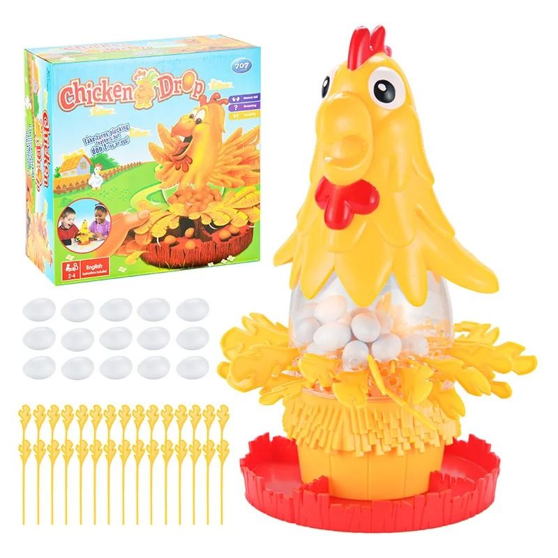 Funny Hen Egg Laying Board Game Interactive Family Party Tabletop Toy
