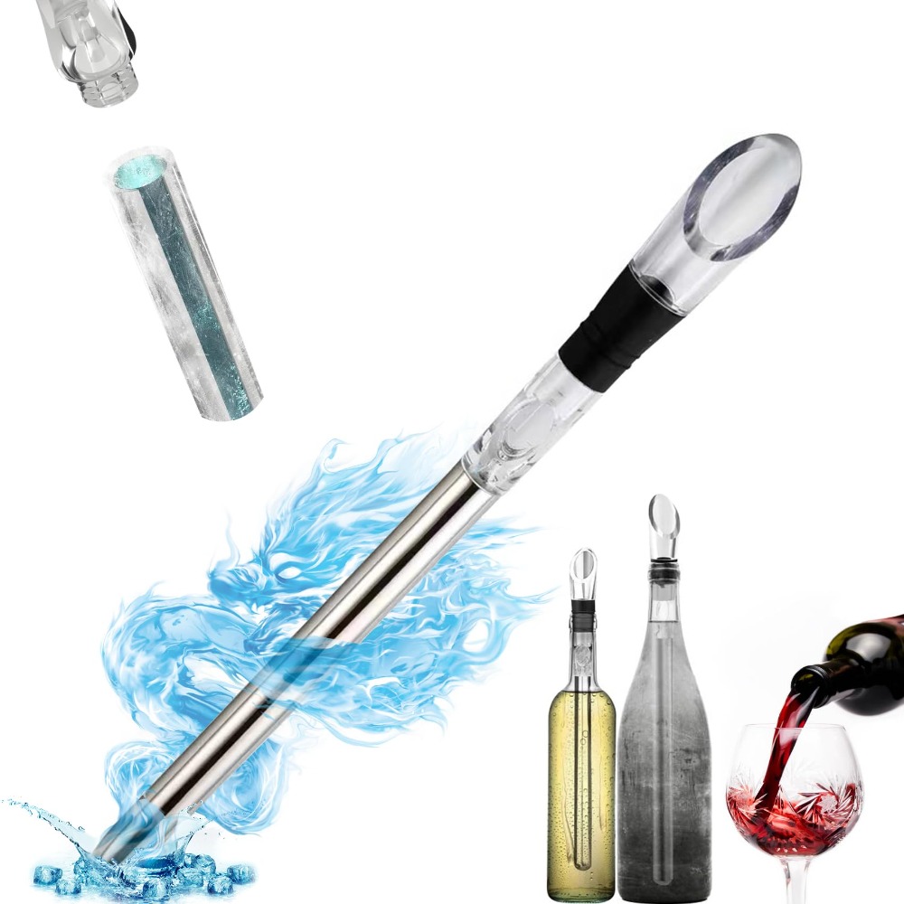 Wine Cooling Stick, Stainless Steel Chiller Stick, Rapid Cooler for No Dilution of Taste