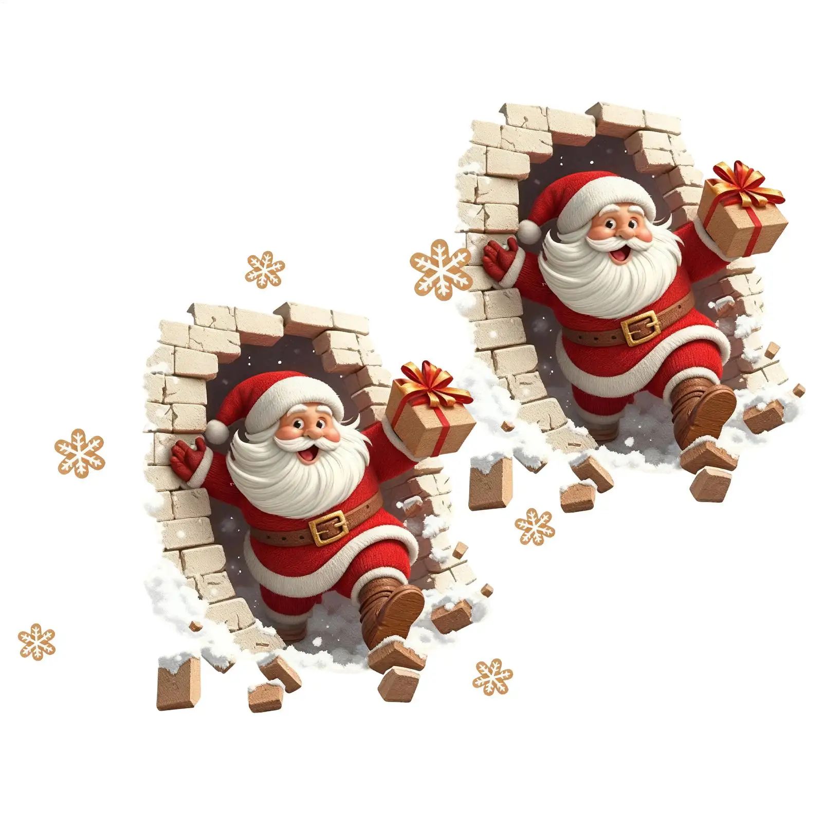 Santa Claus Wall Decal Sticker