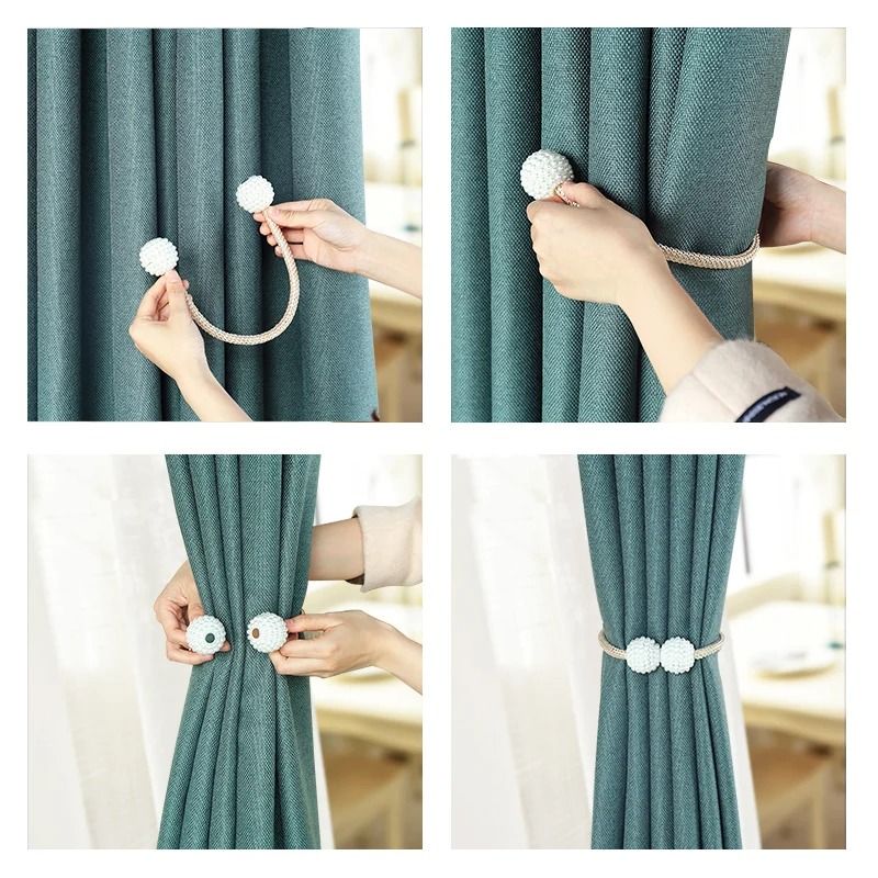 Pearl Magnetic Curtain Tieback