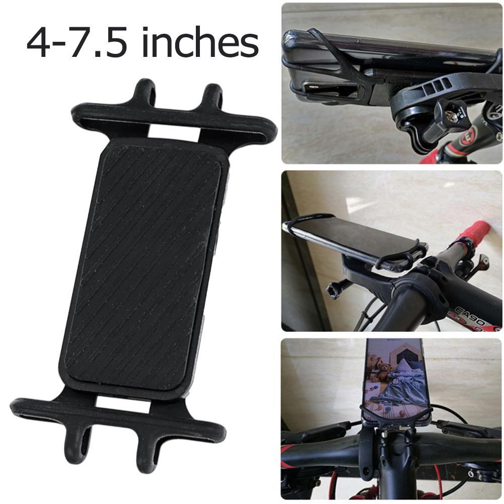 Bicycle Phone Mobile Silicone Holder, Motorcycle Shockproof Mount, For Garmin Sram Bike, Universal 4-7.5 Inch Mobile