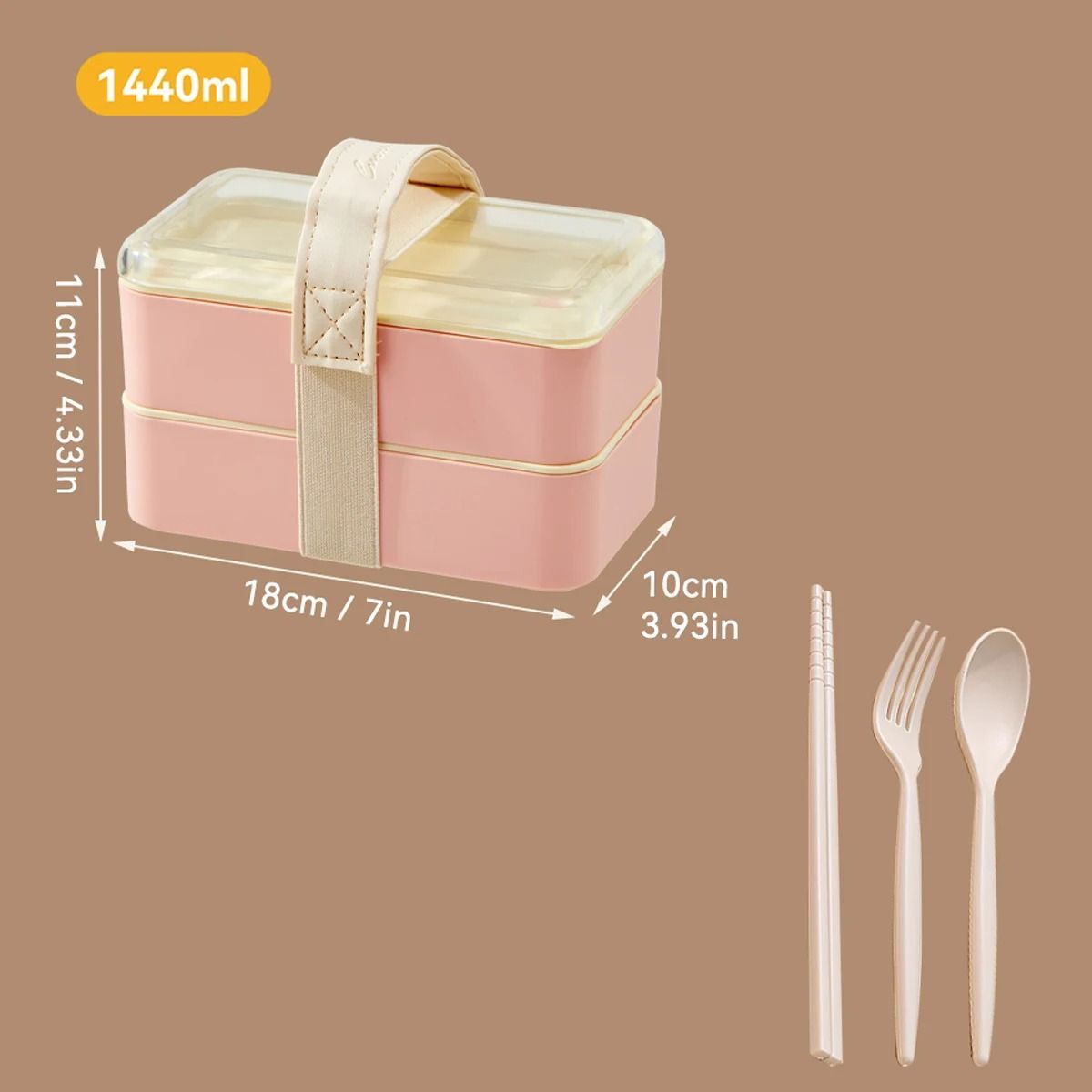 Microwave Bento Box Double Layer Lunch Box Leak Proof Food Container