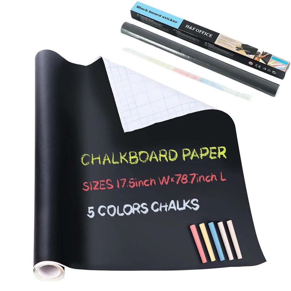Erasable Blackboard Wall Sticker | 200cm Professional Chalkboard Mural | Executive Office & Kids Room Sanctuary Decor