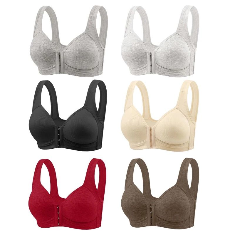 FallSweet Wire-Free Front Closure Bra Seamless Full Coverage Mom Lingerie