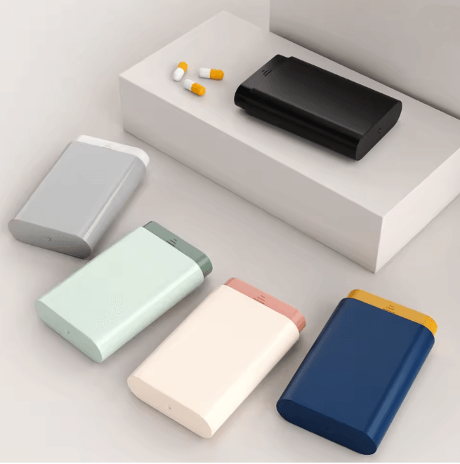 Mini Portable Travel Pill Case 7 Day Compact Medicine Organizer