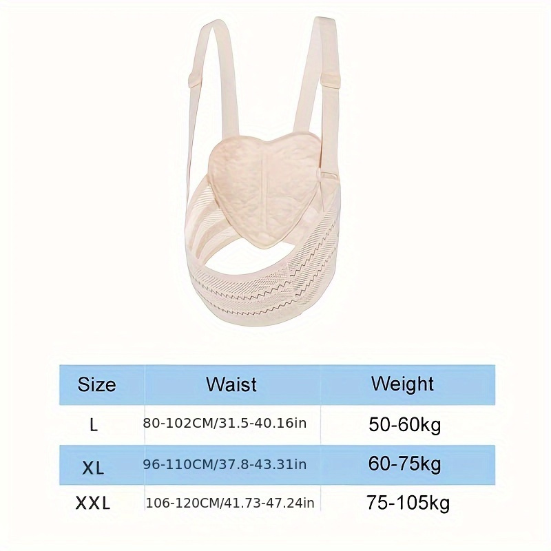 Adjustable Maternity Support Belt for Lower Back, Breathable Belly Support Band