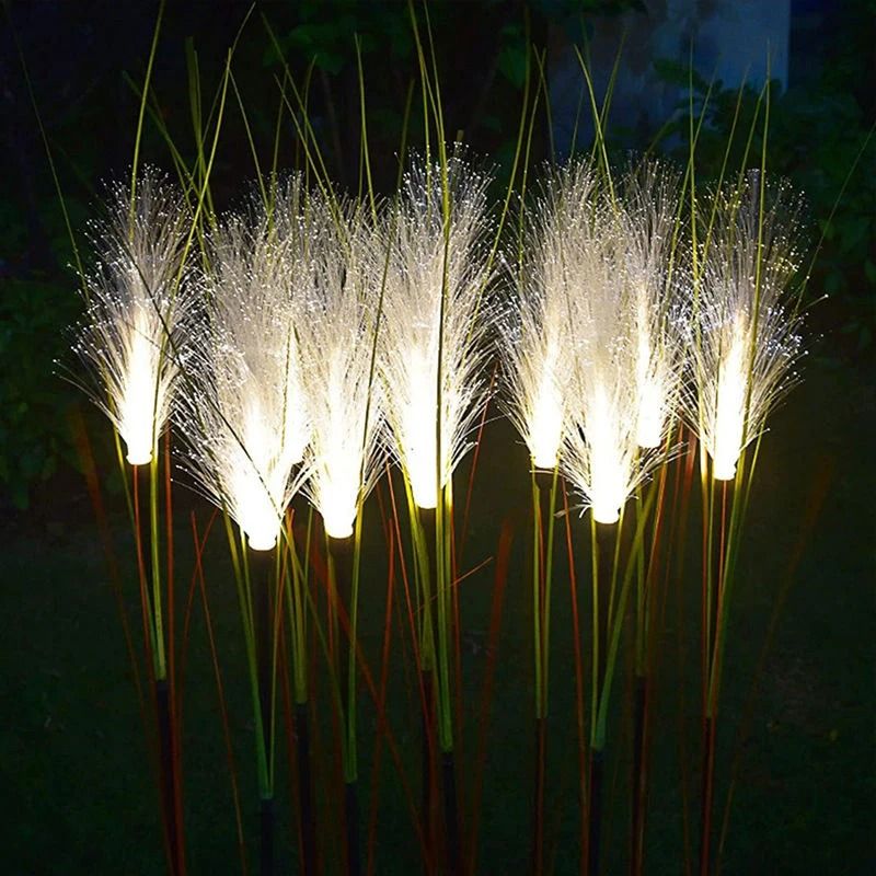 Luminous LED Solar Reed Garden Lights | Decorative Outdoor Stake Light for Yards & Christmas