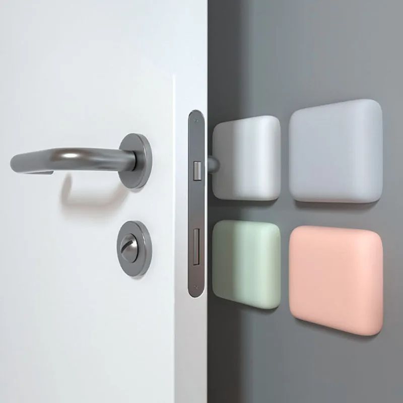 Self Adhesive Door Stopper Silicone Handle Bumper Pads, Anti-Shock Wall Protector Mute Rubber Pad for Home, Office, Door