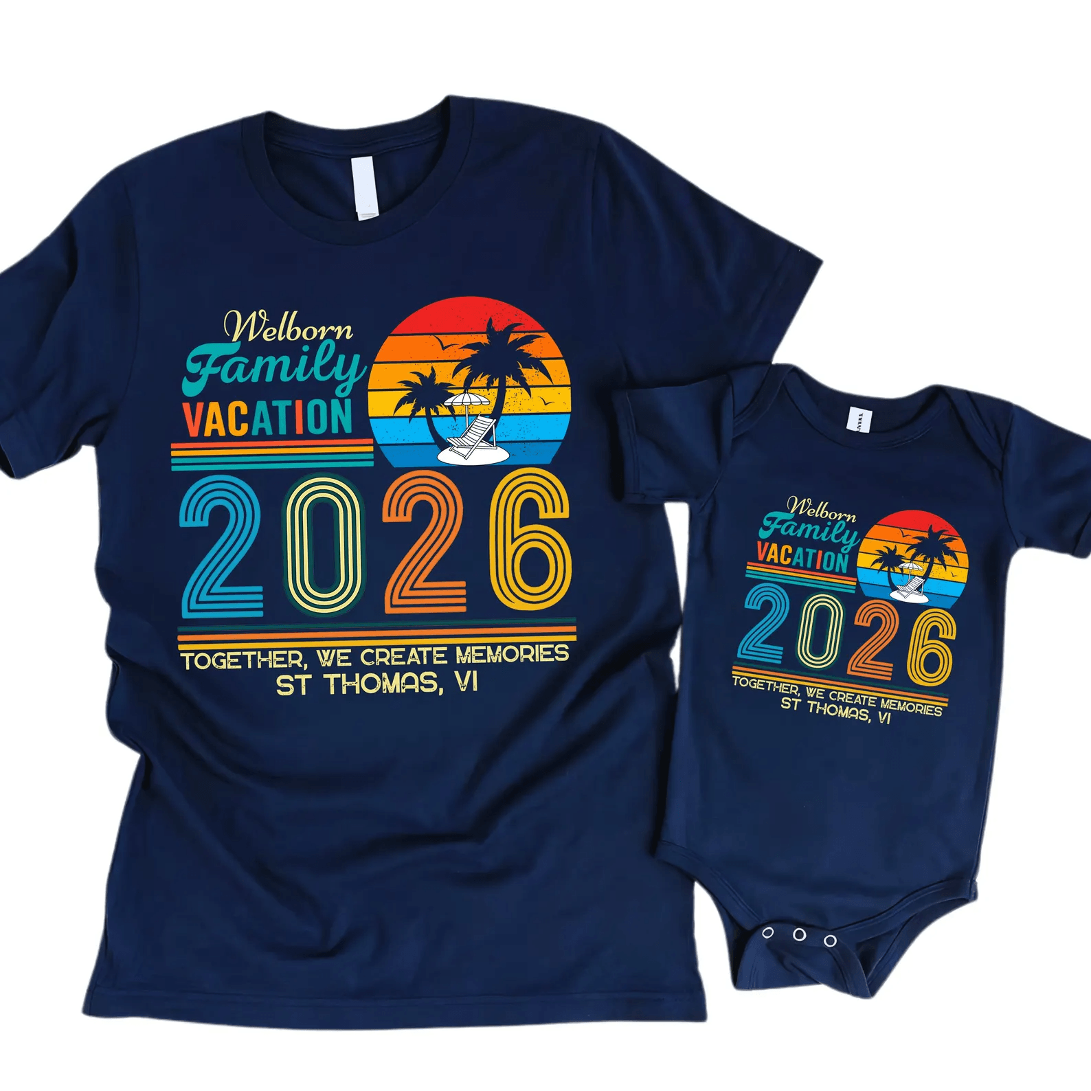 Custom Family Vacation Shirt Matching Tee