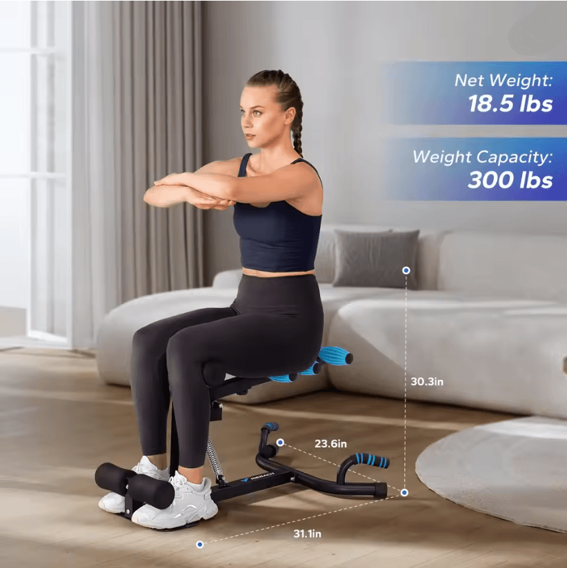 MERACH Adjustable Deep Squat and Glutes Trainer for Core, Leg, and Butt Workout at Home