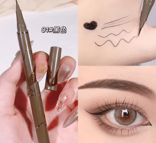 Slim Brown Liquid Eyeliner Waterproof Long Lasting Precision Pen