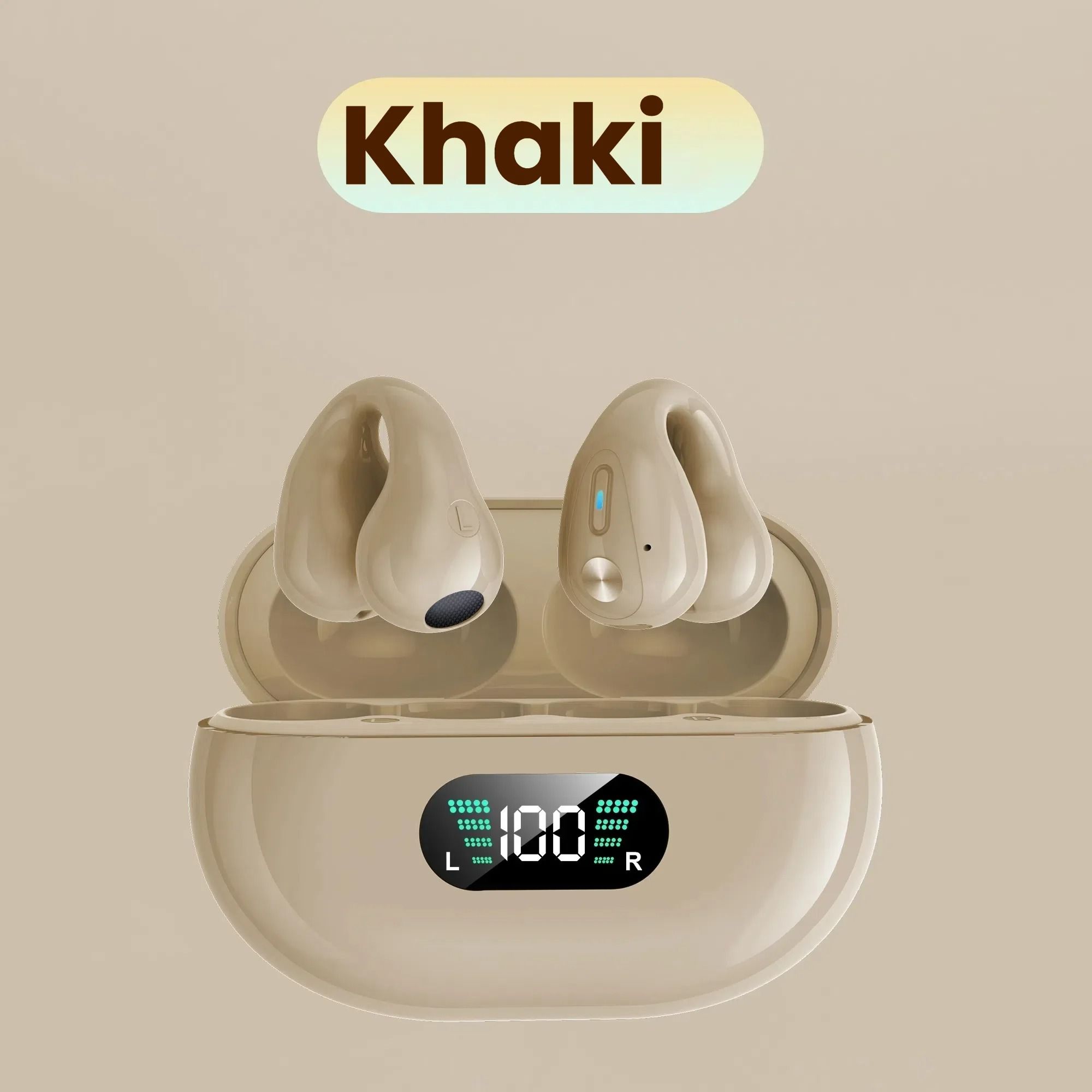 S22 X22 Clip-On Wireless Earbuds with ANC and Digital Display