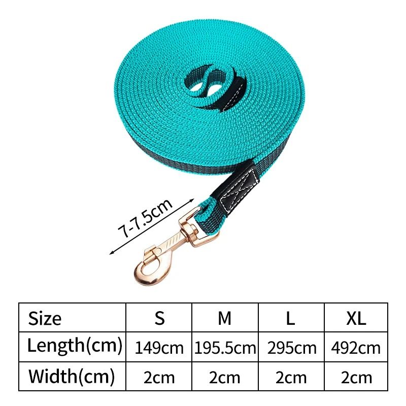Durable Long Dog Leash Anti Slip Training Dog Walking Lead