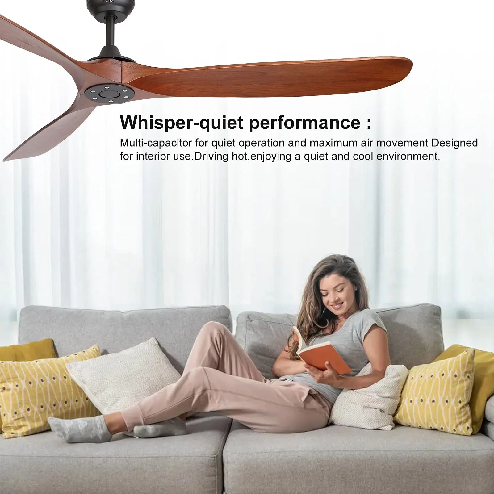 Industrial-Retro Variable Frequency Ceiling Fan