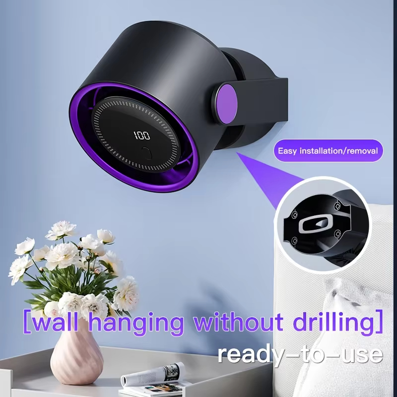 Multifunction USB Desktop Fan Rechargeable Stand & Wall/Floor/Ceiling Air Circulation Fan for Home Cooling & Ventilation