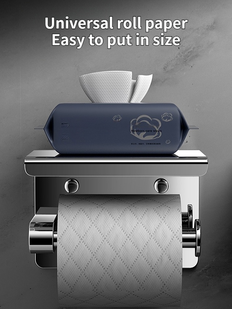 Wall-Mounted Stainless Steel Paper Towel Holder, Kitchen Roll Holder, Toilet Paper Holder, Bathroom Towel Rack