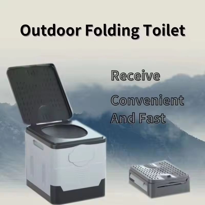 Outdoor Portable Folding Toilet for Travel Camping and Emergency Use