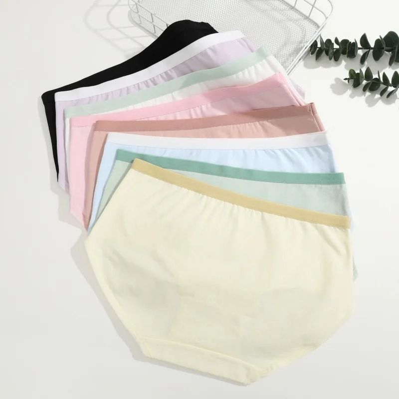 Women Seamless Cotton Brief Panties 3 Piece Set
