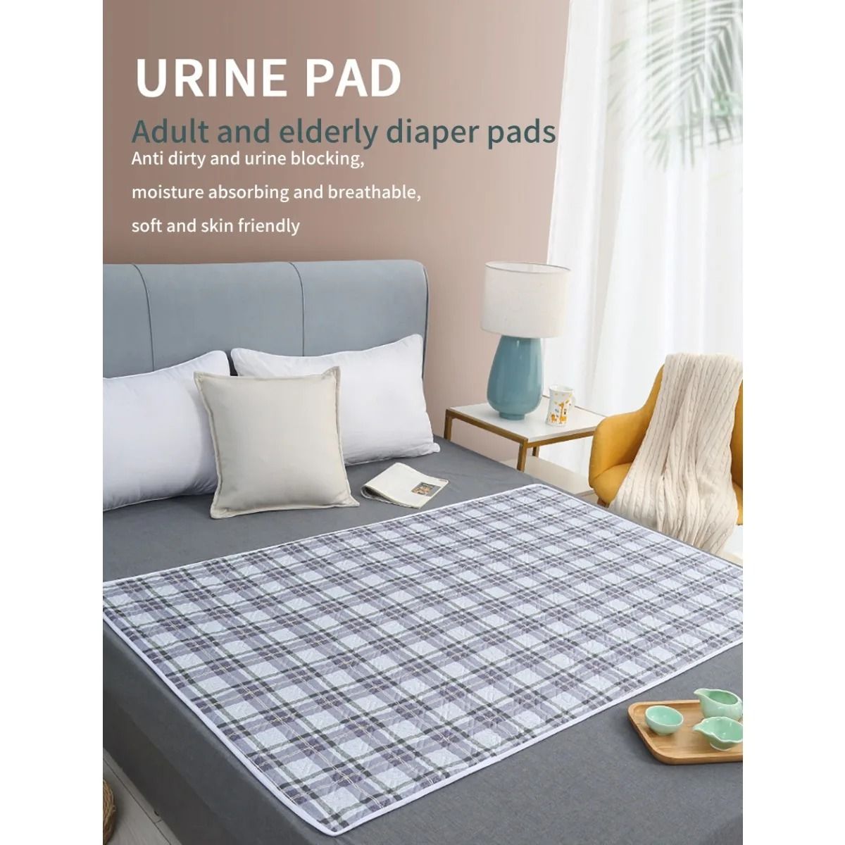 4 Layer Baby Changing Mats Waterproof Cartoon Washable Pad for Night and Menstrual Protection