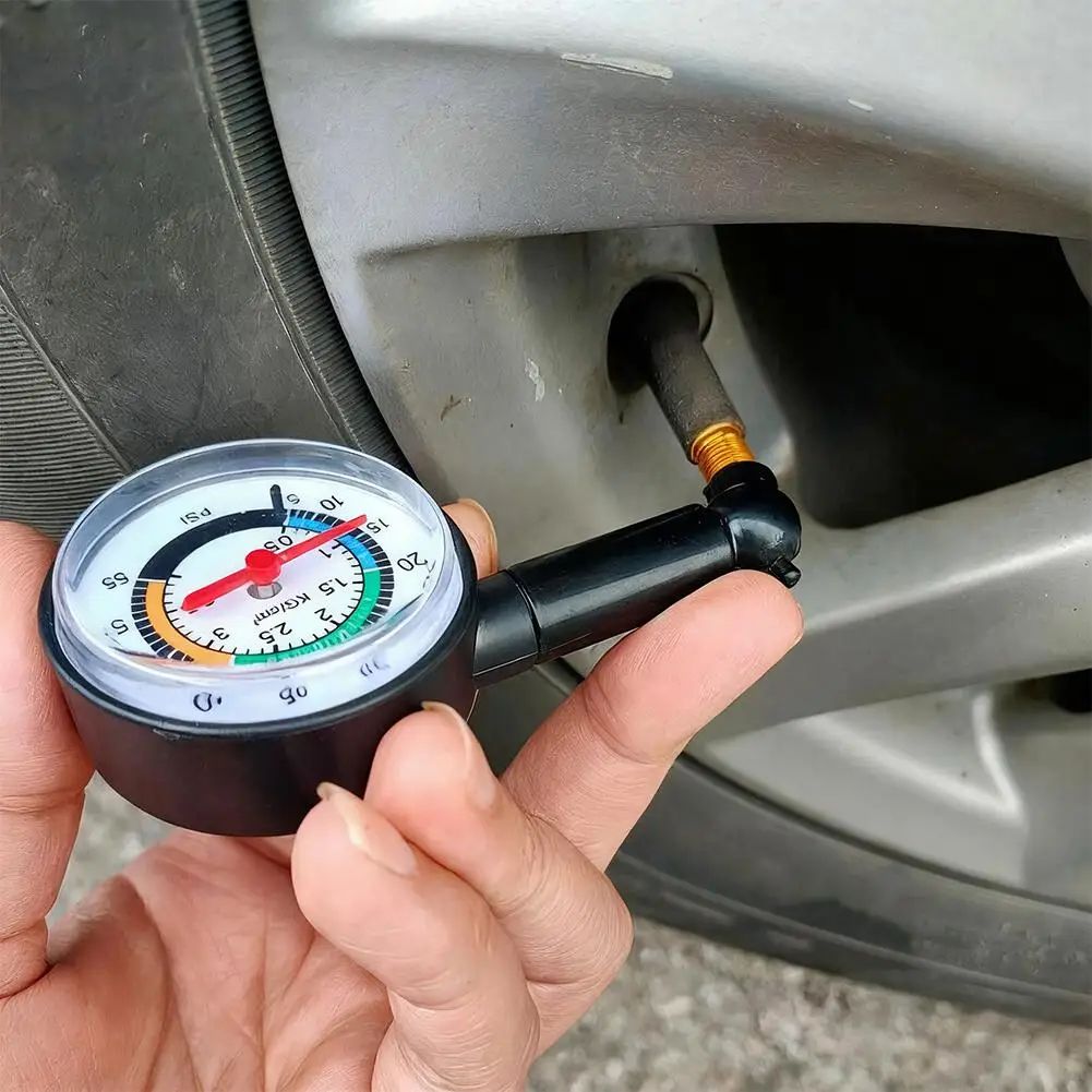 High-Precision Mechanical Tire Pressure Gauge - Accurate PSI Monitor for Cars, Fast Read Dial, Durable Air Check Tool