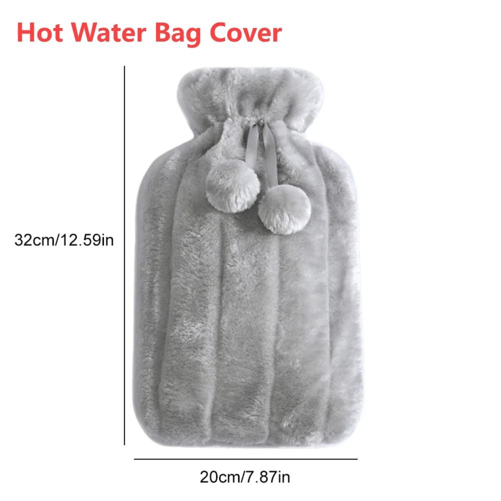 Plush Hand and Feet Warmer Hot Water Bottle with Protective Cover