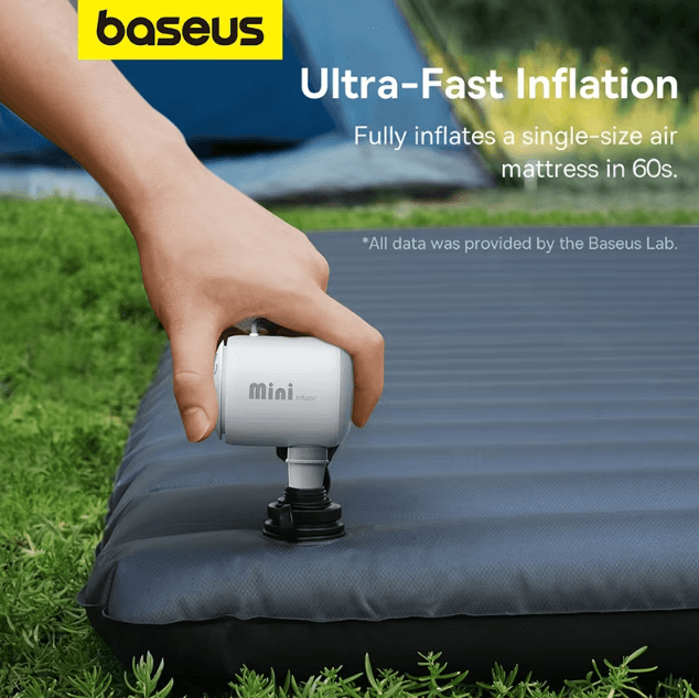 Baseus Mini Wireless Air Pump – Portable Inflator for Air Mattresses, Swim Rings & Camping Gear