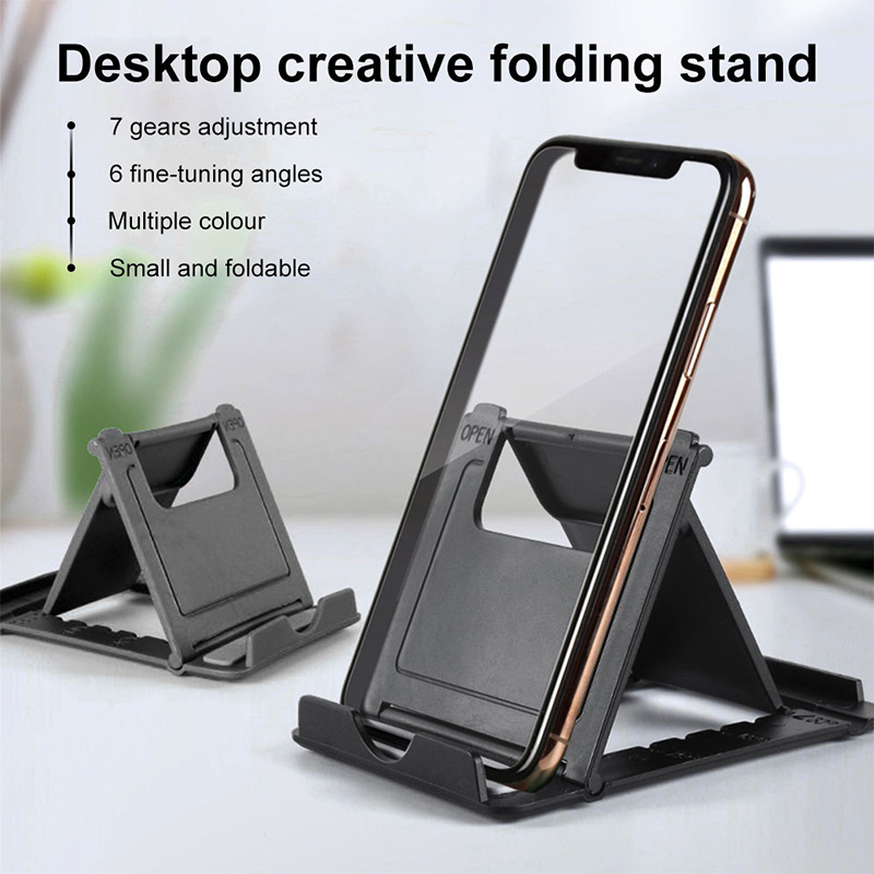 Portable Adjustable Universal Folding Phone & Tablet Stand Creative Plastic Holder