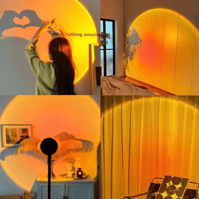 SunGlow 360° LED Sunset Projection Lamp
