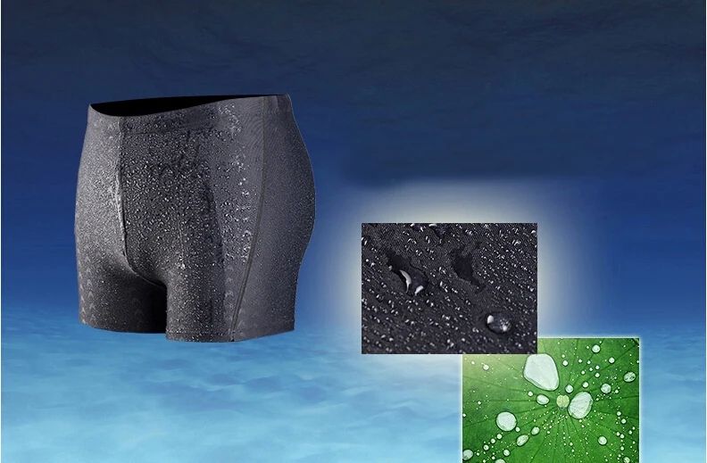 Mens Shark Print Quick Dry Swim Trunks