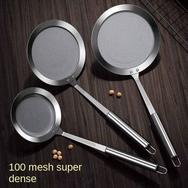 Fat Skimmer Spoon Stainless Steel Fine Mesh Strainer Spoon
