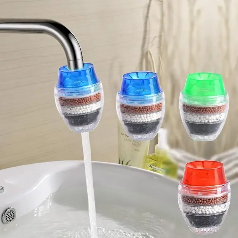 Kitchen Faucet Water Purifier with Activated Carbon Filter Tap Attachment