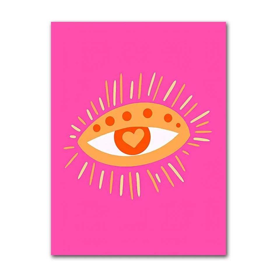 Retro Cocktail Canvas Wall Art Pink Strawberry Lemon Bar Poster