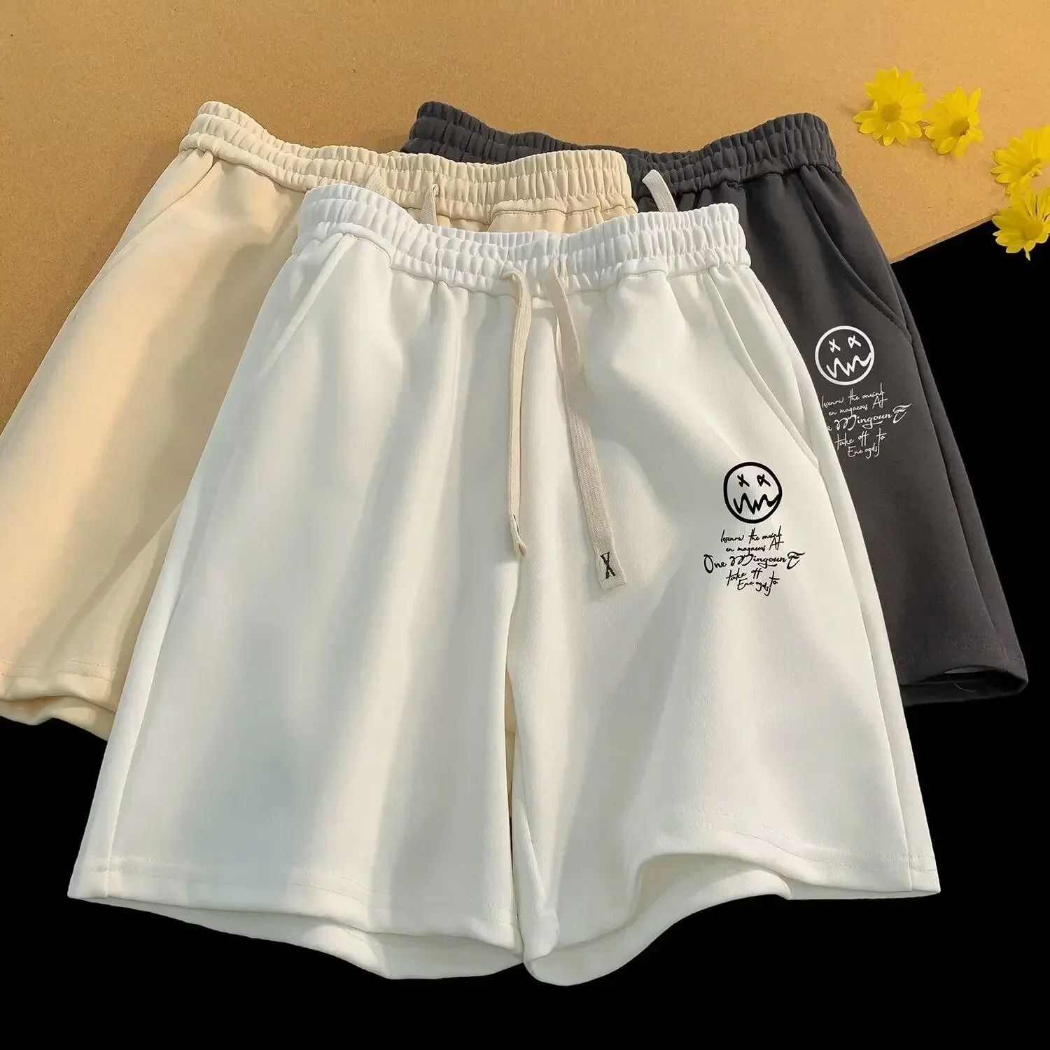 Oversized Wide Leg Sports Shorts for Men