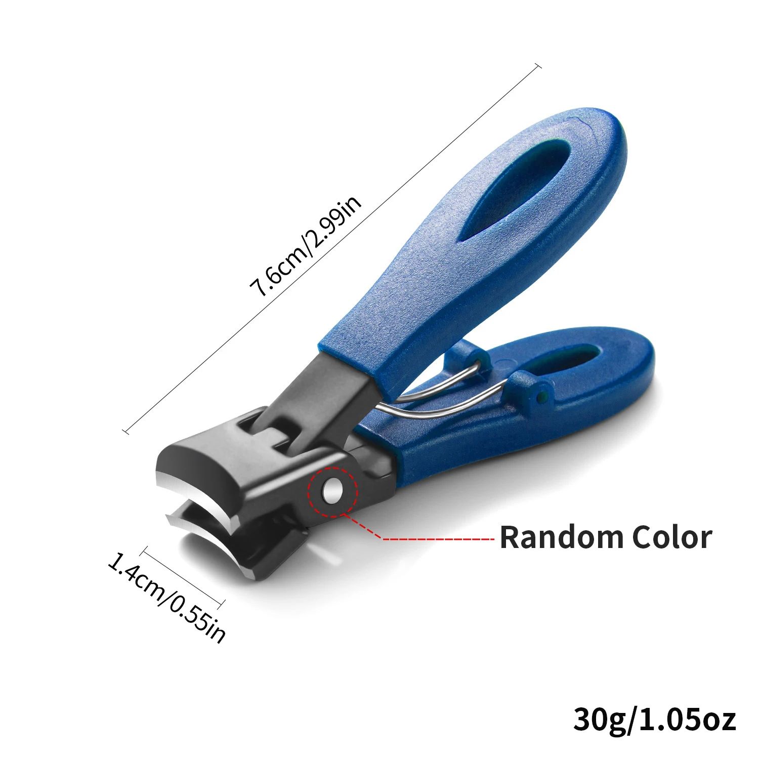 Heavy-Duty Large Jaw Nail Clipper 8mm – Stainless Steel Thick Toenail Clipper with Anti-Splash Guard