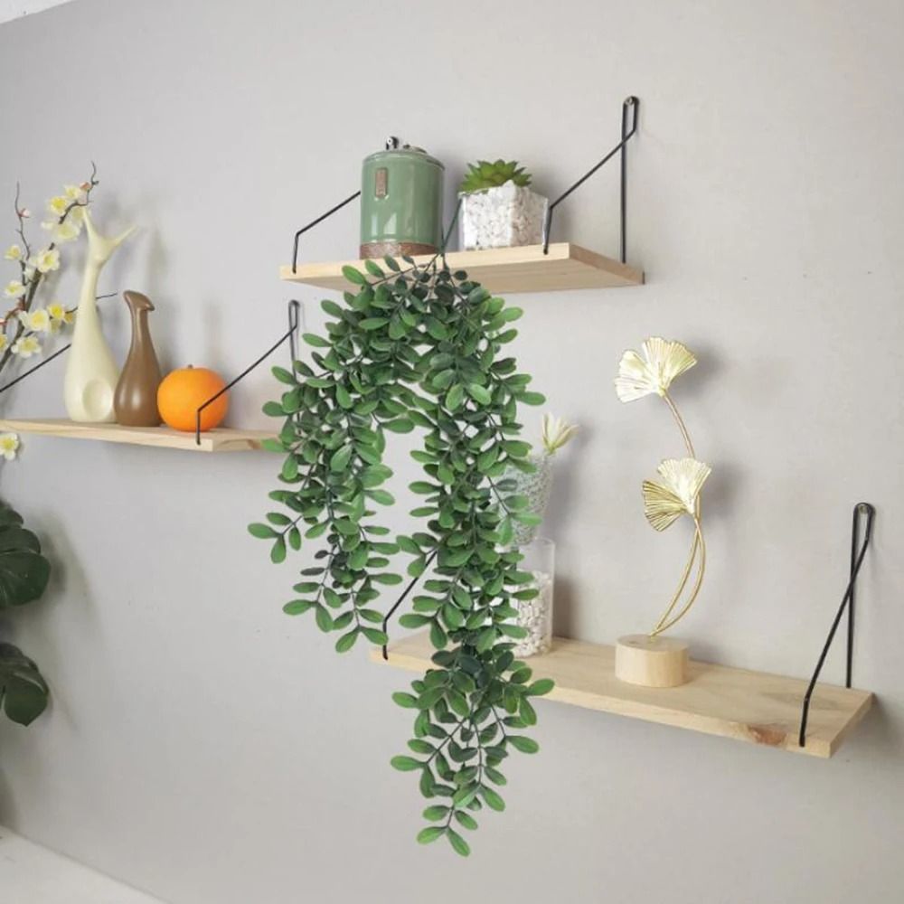 Artificial Hanging Locust Leaf Vine Wall Mounted Greenery Decor for Shading and Home Styling