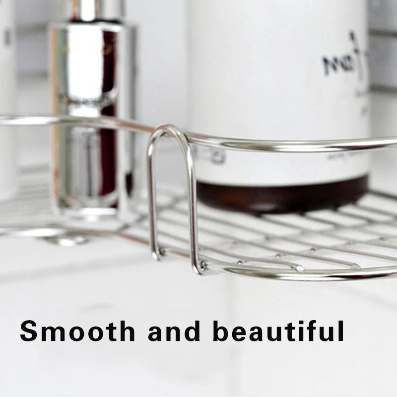 Premium Stainless Steel Corner Shower Caddy & Bathroom Storage Rack – Durable Wall-Mounted Triangular Shelf