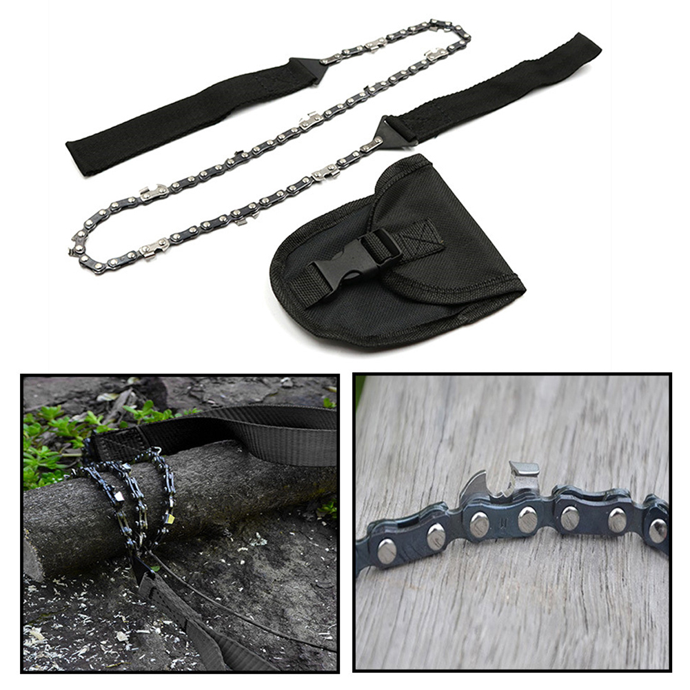 Manual Tree Limb Chain Saw Compact Steel Rope Saw for Outdoor Adventures