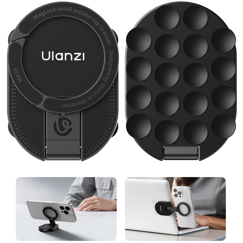 Magnetic Suction Phone Mount Stand for Car Dashboard, Desk & Glass Surfaces