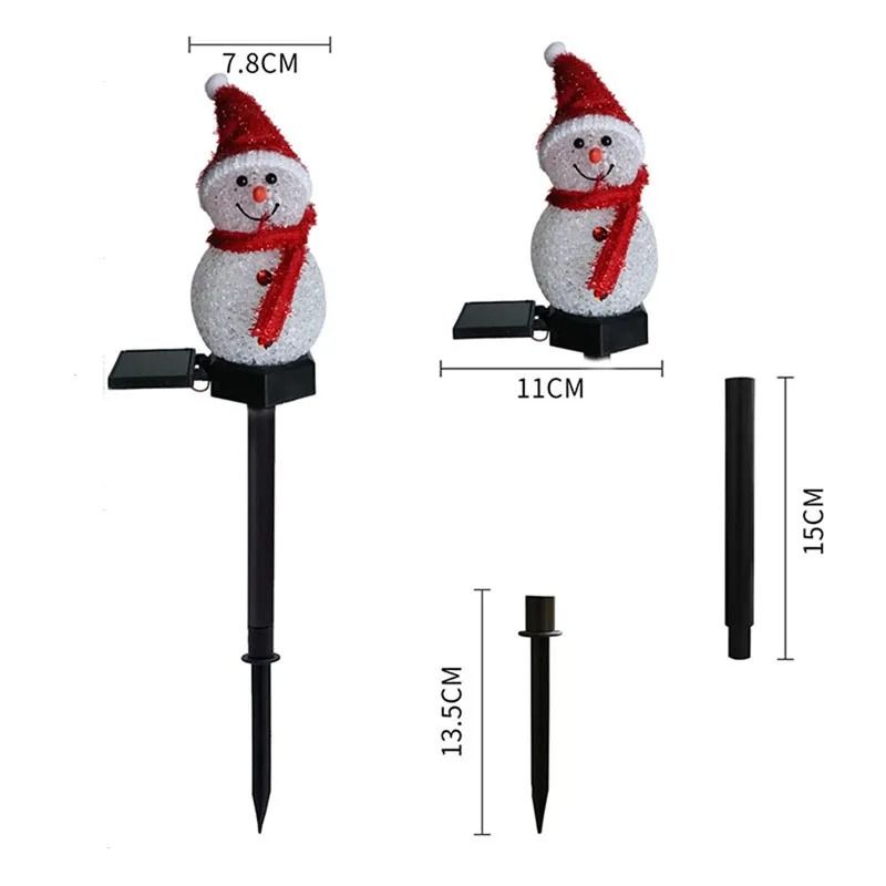 Solar Snowman Christmas Light for Outdoor Decoration