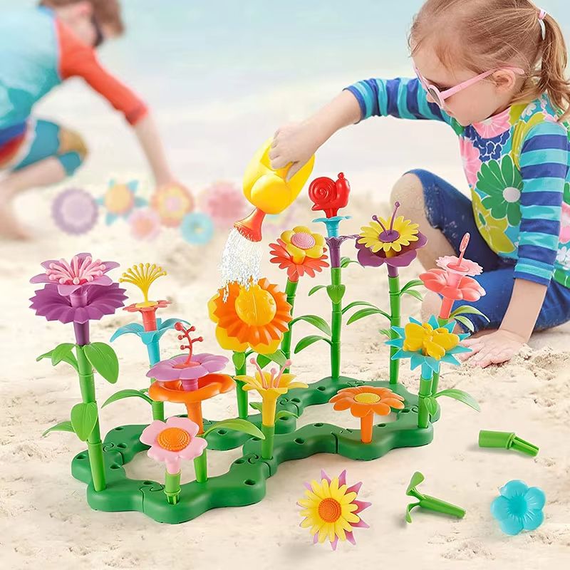 BloomBuilder DIY Flower Garden Blocks Playset – Creative Floral Garden Building Toy for Kids & Parents
