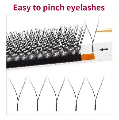 MARIA YY Volume Eyelash Extensions – M/L Curl Y-Wire Russian Lashes (7mm)