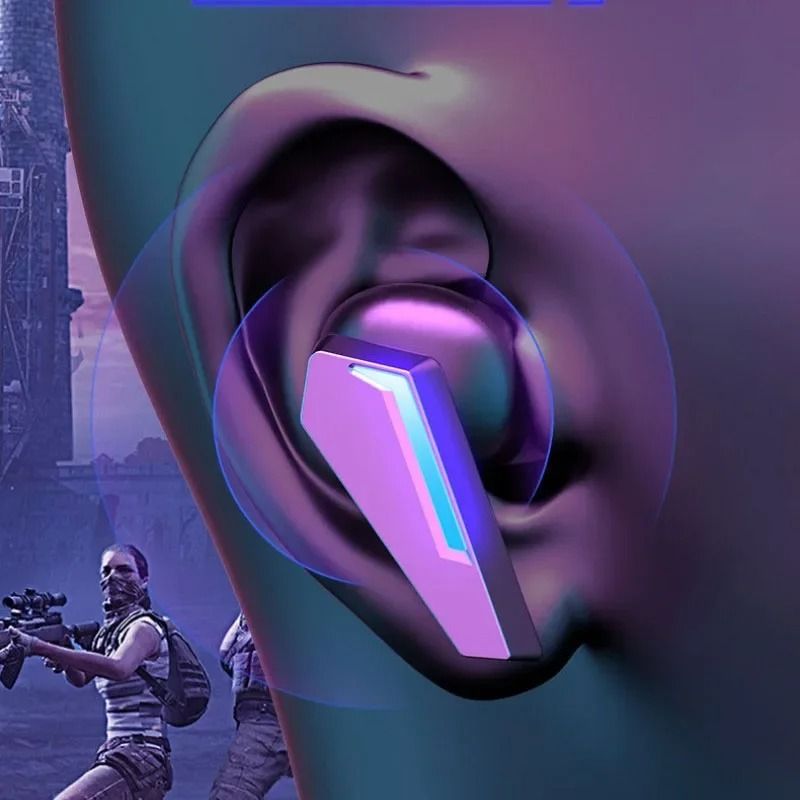 Wireless Gaming Earbuds With Mic And Waterproof Design
