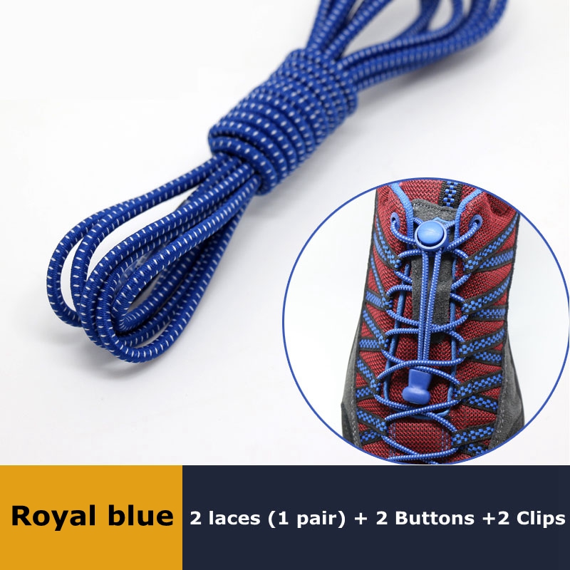 Elastic No Tie Shoelaces, Quick Rubber, Sneakers, Lazy Laces, Round Shoestrings, Stretching Lock