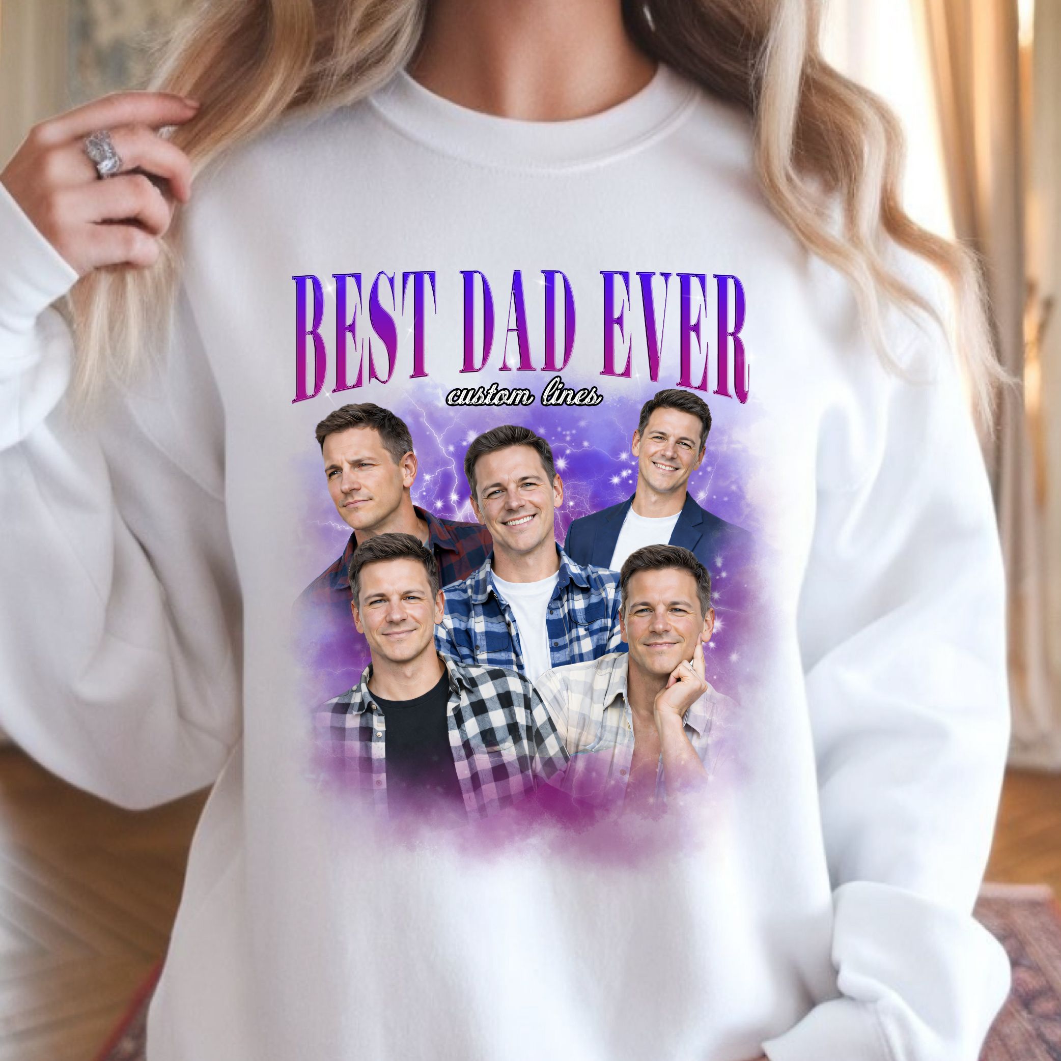 Custom Dad Shirt, Best Dad Ever Shirt, Personalized Bootleg Tee | Father's Day Gift
